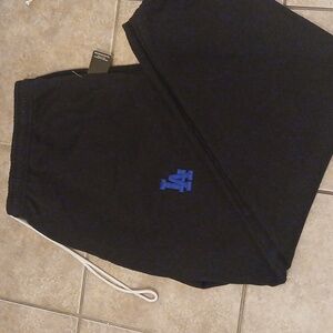 LA Dodgers Black Dri Fit Athletic Jogger Sweatpants NWT